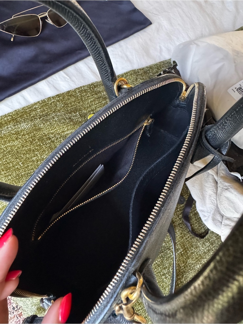 Balenciaga Black Satchel with White Logo - Picture 7 of 9